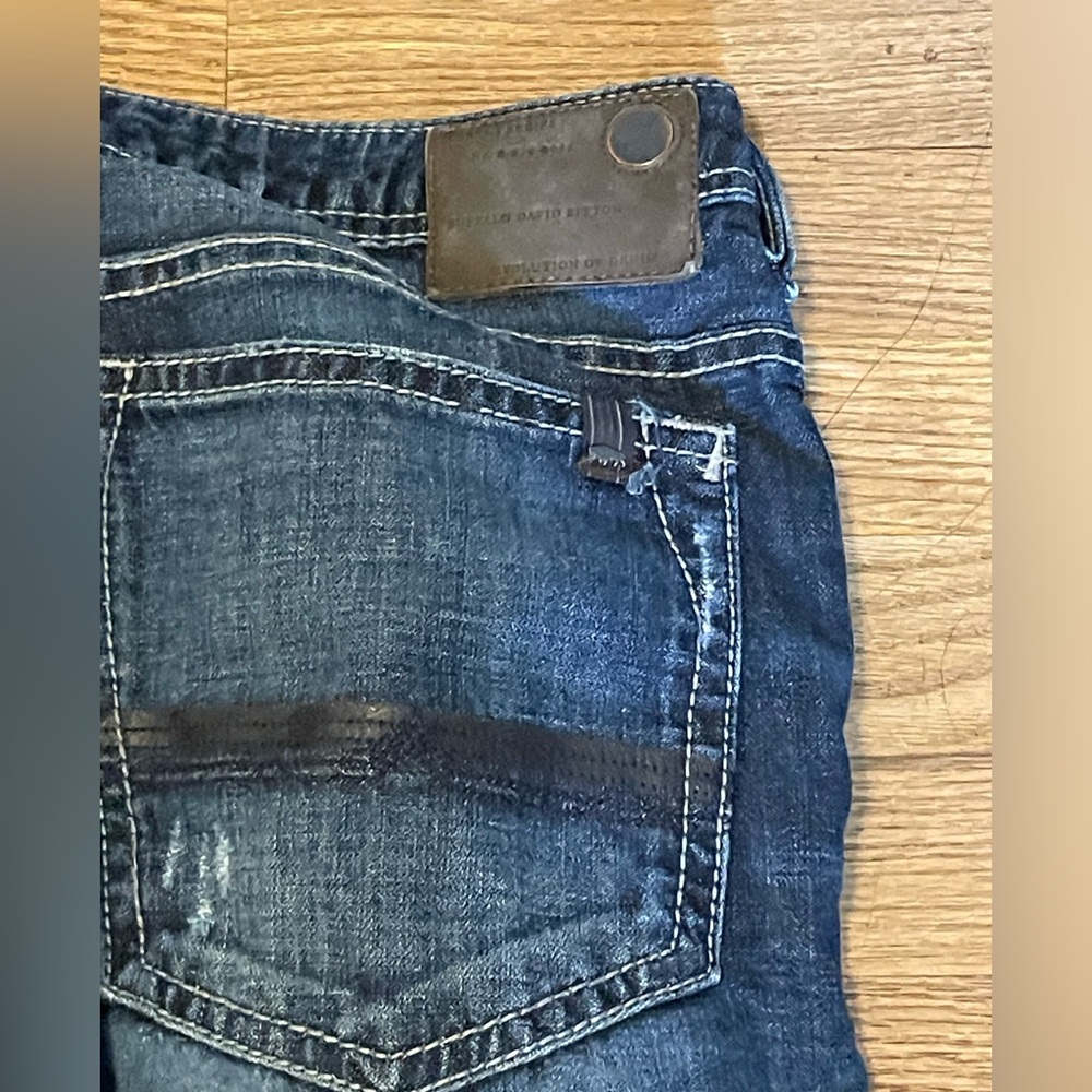 Buffalo David Bitton Jeans Mens 36x30 Blue Driven‎ X Basic Straight Dark Wash